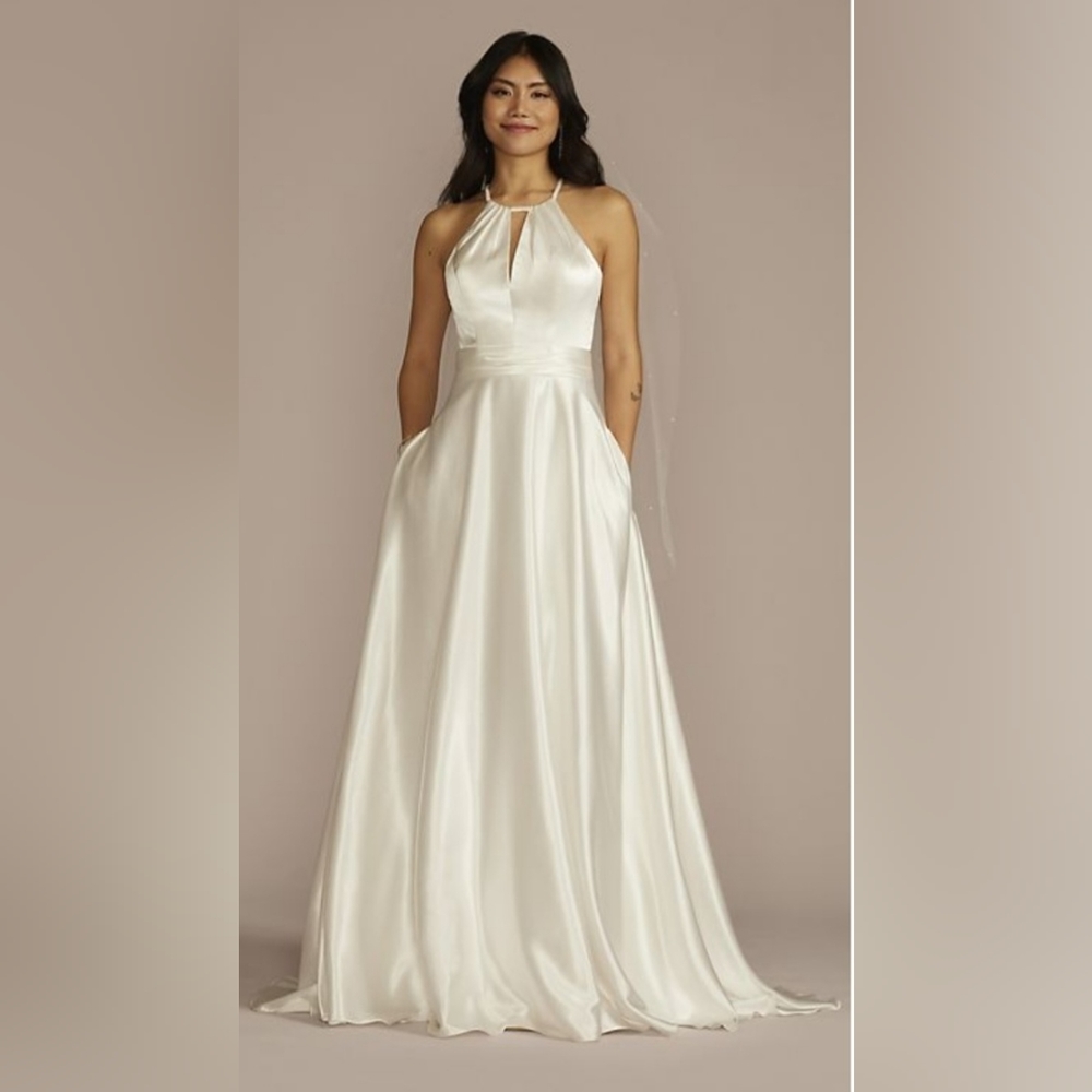 Davids Bridal A line wedding dress
